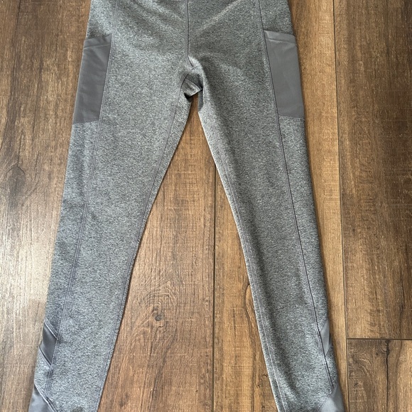 Mondetta Other - Mondetta Heathered Gray High-Waist Leggings Pockets Mesh Panels Size S